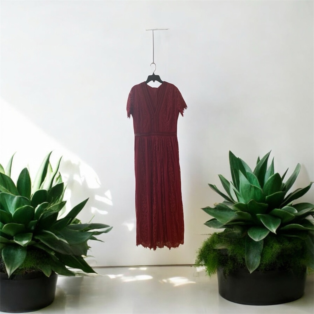 Red long dress, new as well!